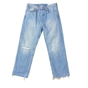 Rag & Bone Maya Highrise Ankle Straight Jeans Color Hardwick Size 29